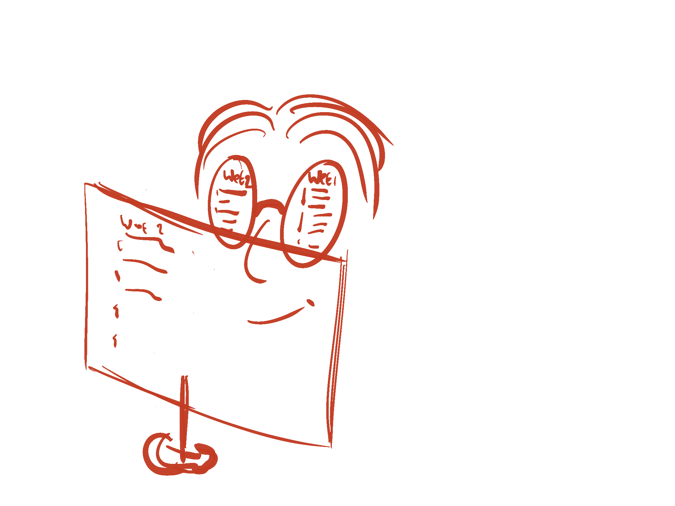 plaatje van iemand achter computer met wetten